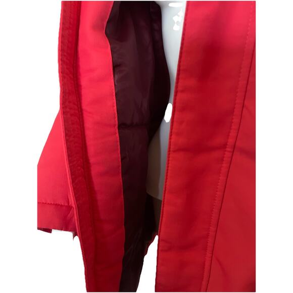 All In Motion Winter Jacket Women's Medium Parka Red Hooded Water Repellent M - Picture 6 of 6